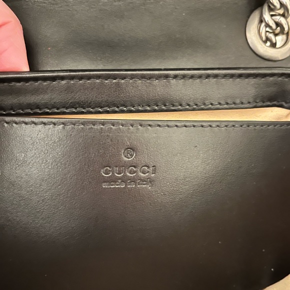 SOLD Gucci GG Marmont Mini chain shoulder bag. - Picture 13 of 15